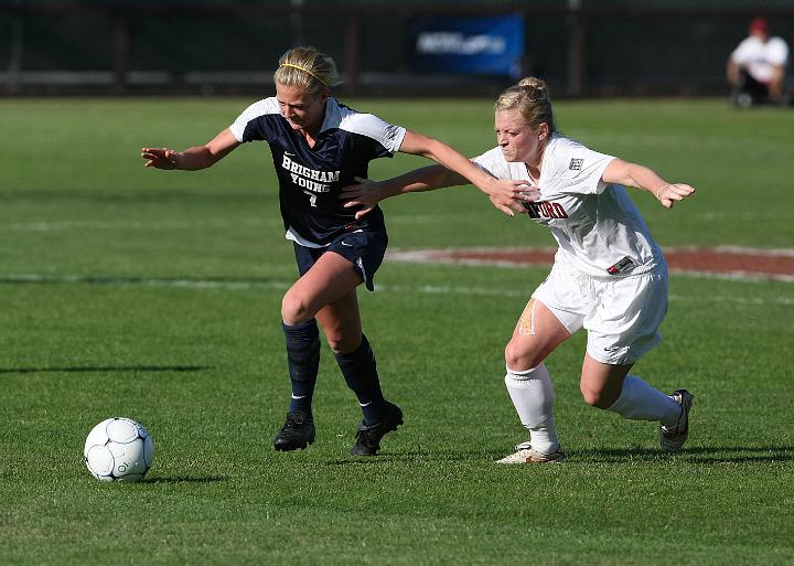 021NCAA BYU vs Stanford-.JPG - 2009 NCAA Women's Soccer Championships second round, Brigham Young University vs. Stanford. Stanford wins 2-0 and advances to the round of 16.